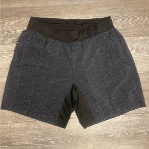 Lululemon grey and black shorts